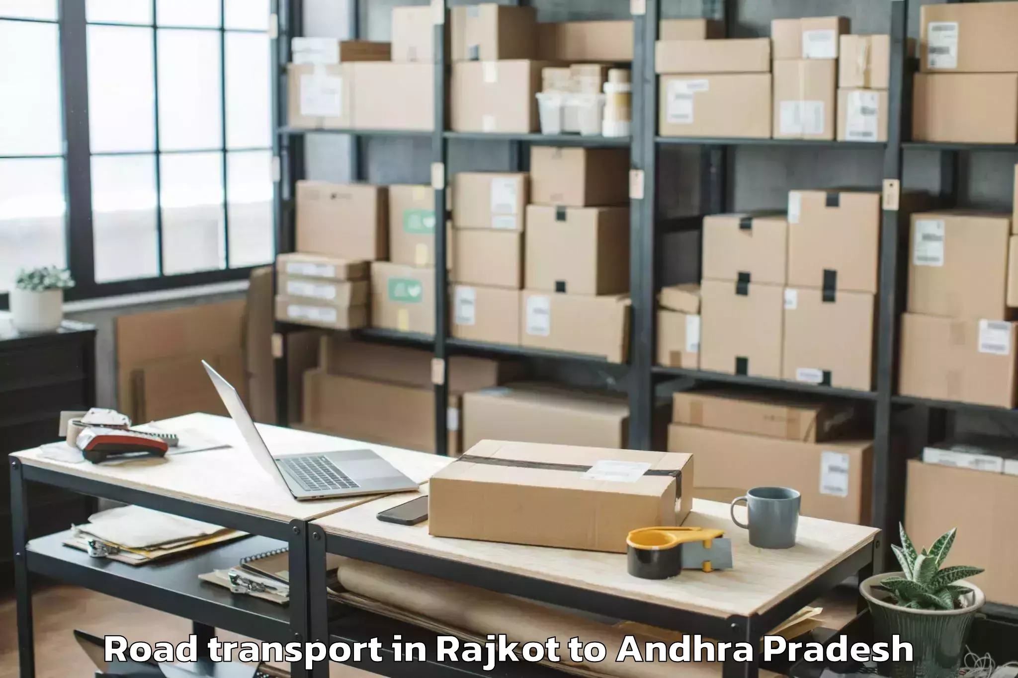 Top Rajkot to Tallapudi Road Transport Available